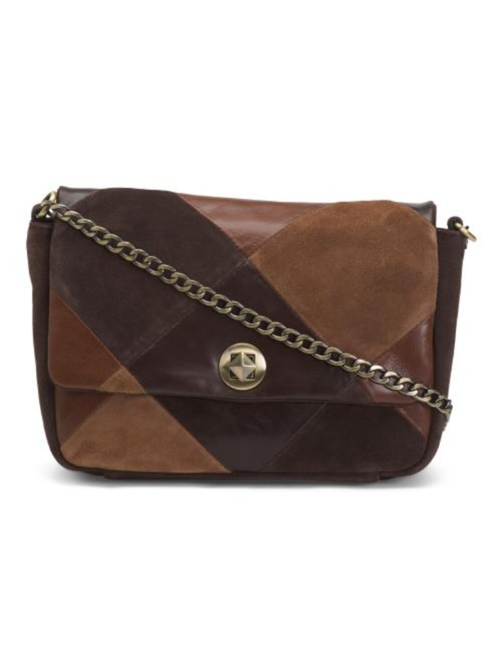 MADE IN INDIA Leather Patchwork Crossbody